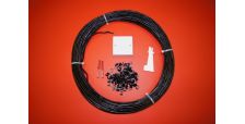 2 Pair External Telephone Cable Extension Kit in Black